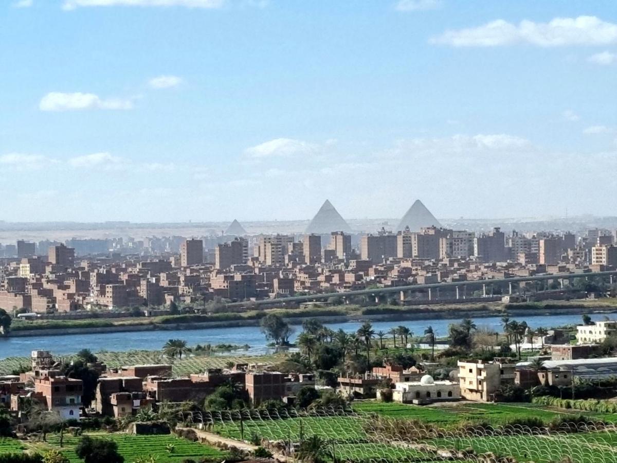 Amazing Nile View And Pyramids Apartment Kairó Kültér fotó