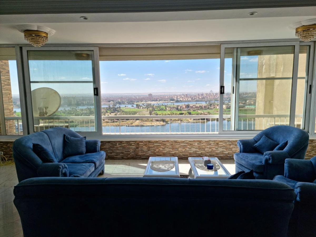 Amazing Nile View And Pyramids Apartment Kairó Kültér fotó